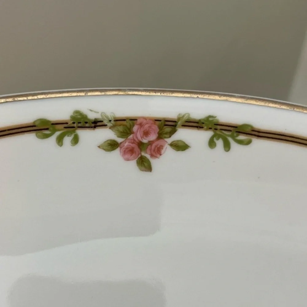 Vintage Theodore Havilland France Oval Platter Petite Rose Pattern
